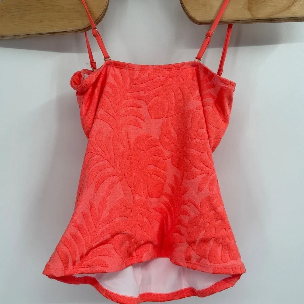La Blanca Women's Standard Bandeau Tankini Swimsuit Top Sz 6 Coral‎ NWT - Picture 6 of 6